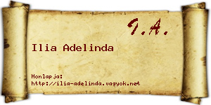 Ilia Adelinda névjegykártya
